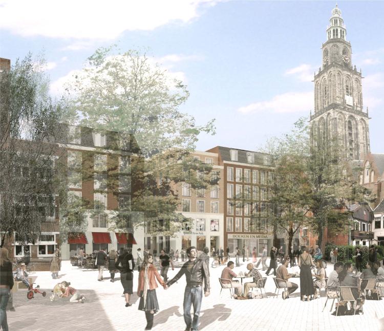 Grote Markt Groningen - Masterplan Neubebauung der "Oostwand"