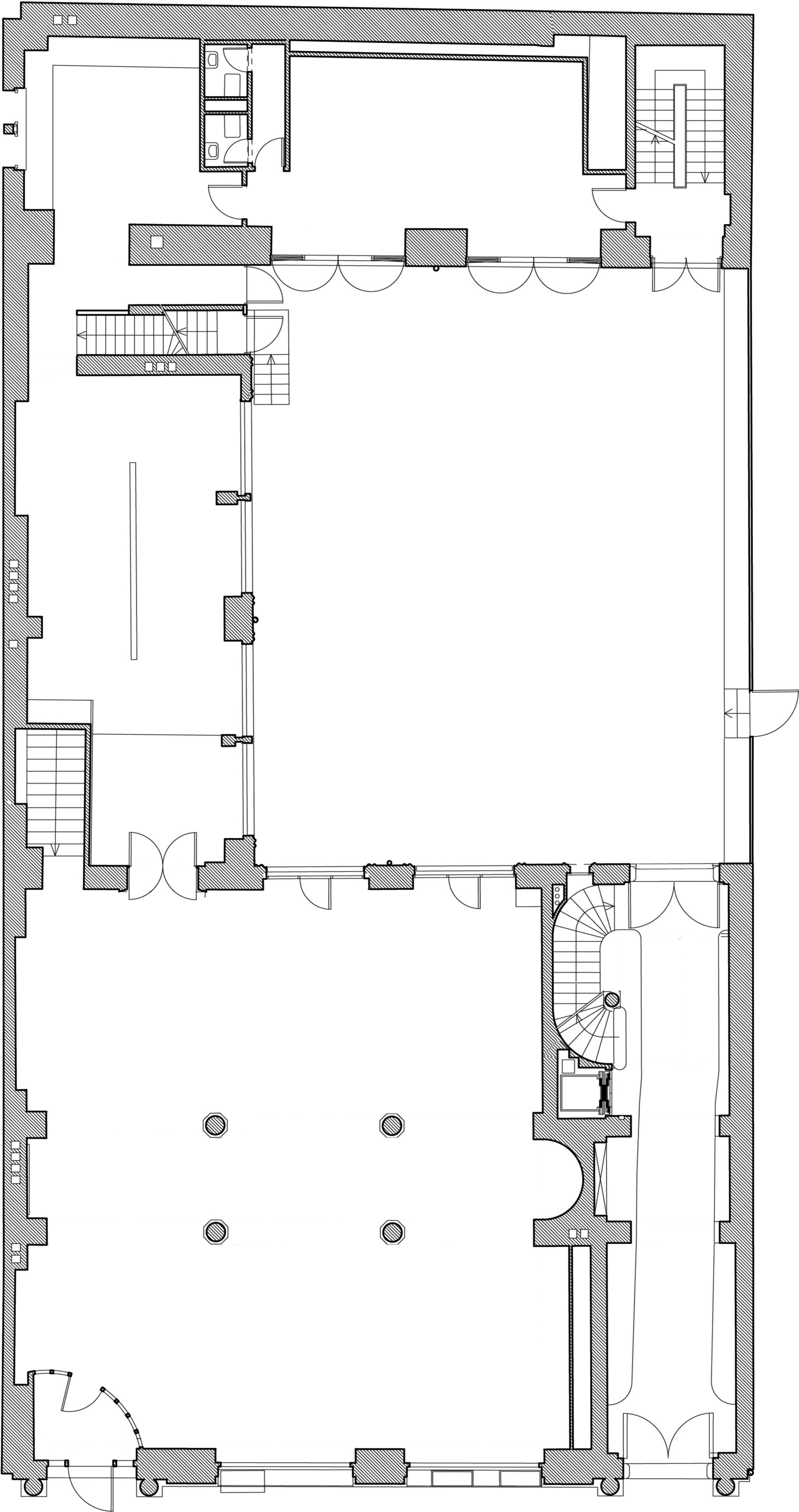 Haus Borchardt, Grundriss Erdgeschoss