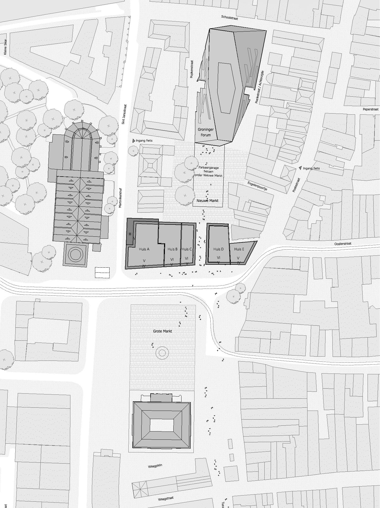 Grote Markt Studie Lageplan