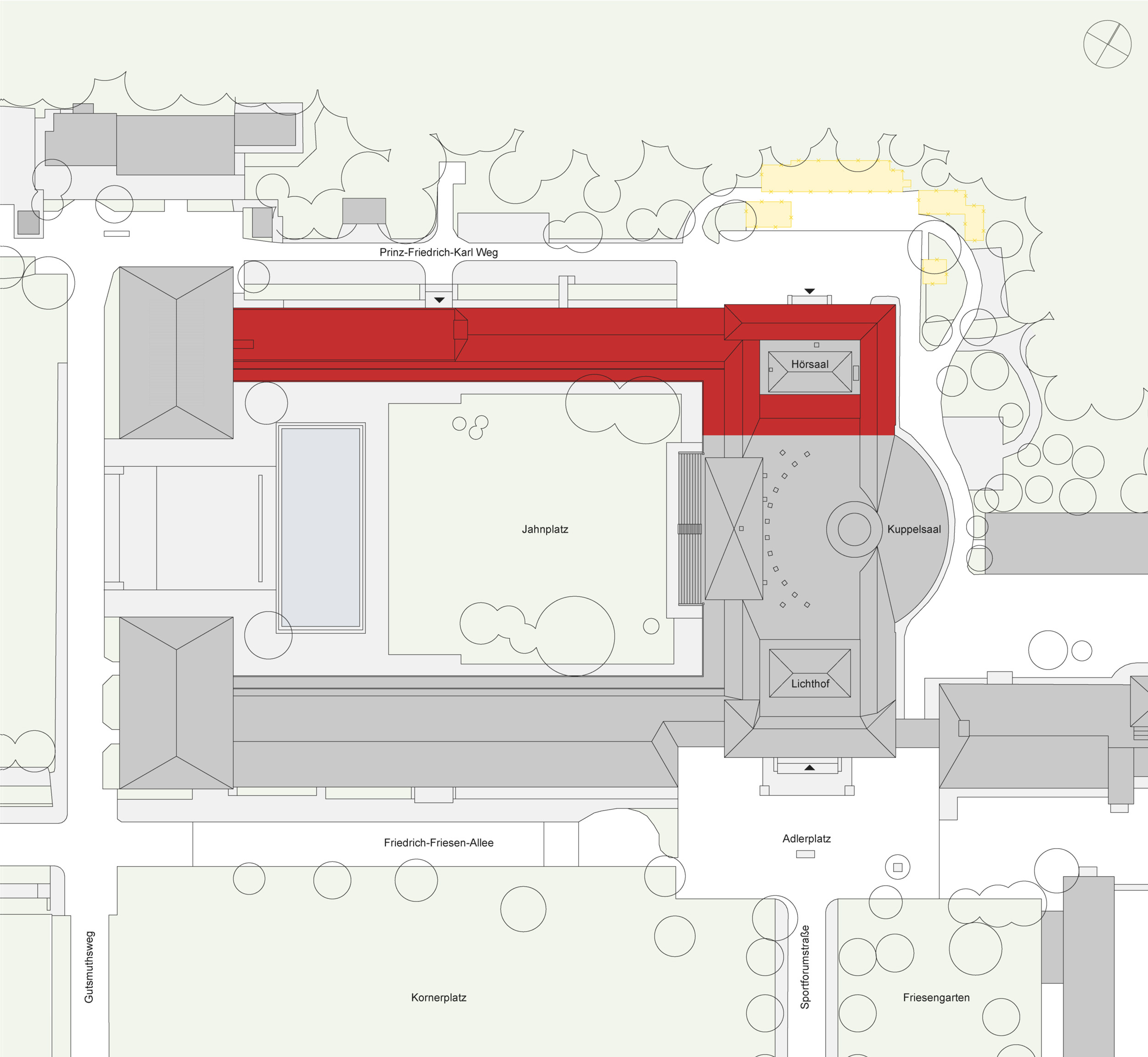 Poelchau-Schule Berlin, Lageplan