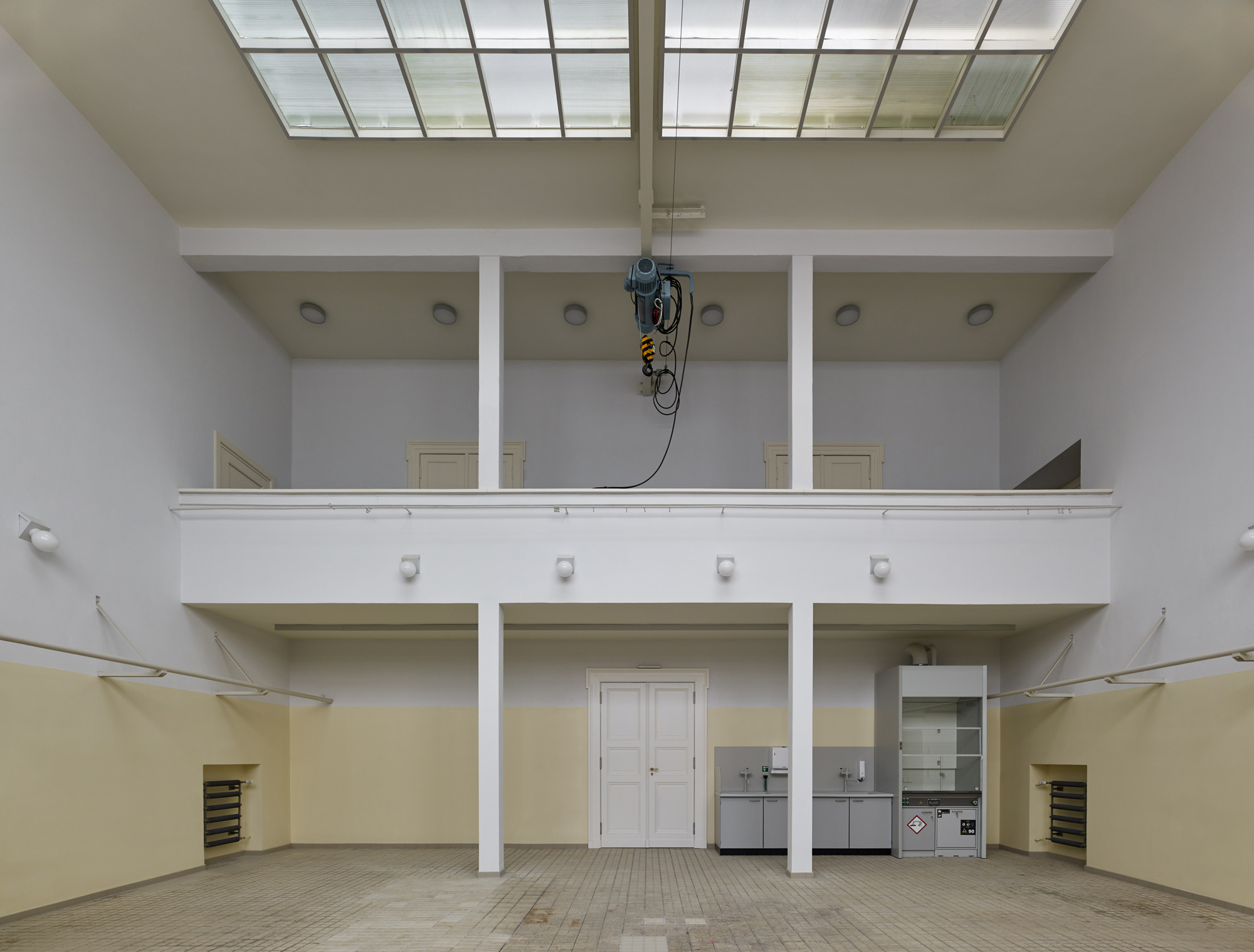 Restaurierung und Umbau des denkmalgeschützten Gerlachbau der Humboldt-Universität zu Berlin/ Ehemalige Schlachterhalle, Foto: Stefan Müller