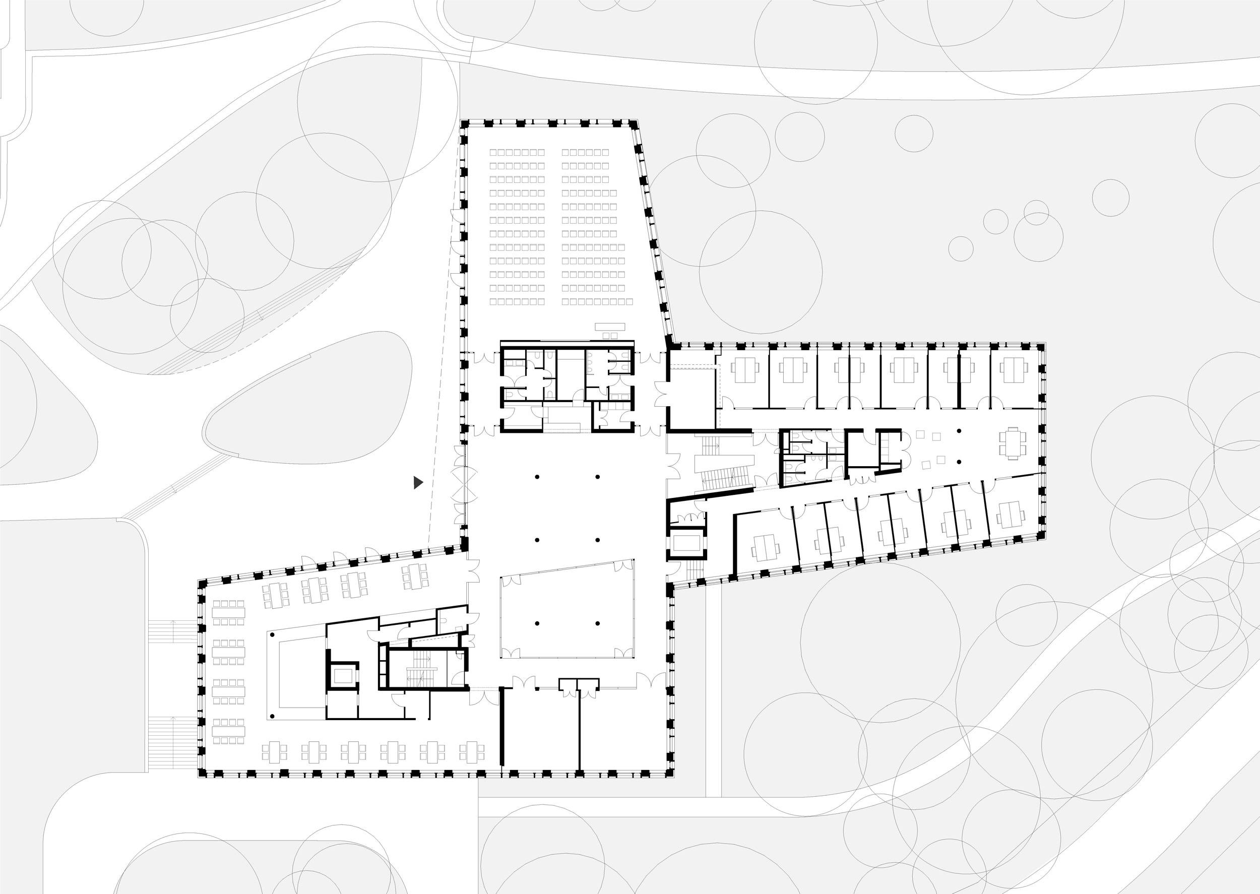Leibniz-Institut für Astrophysik in Potsdam, Grundriss 1.OG