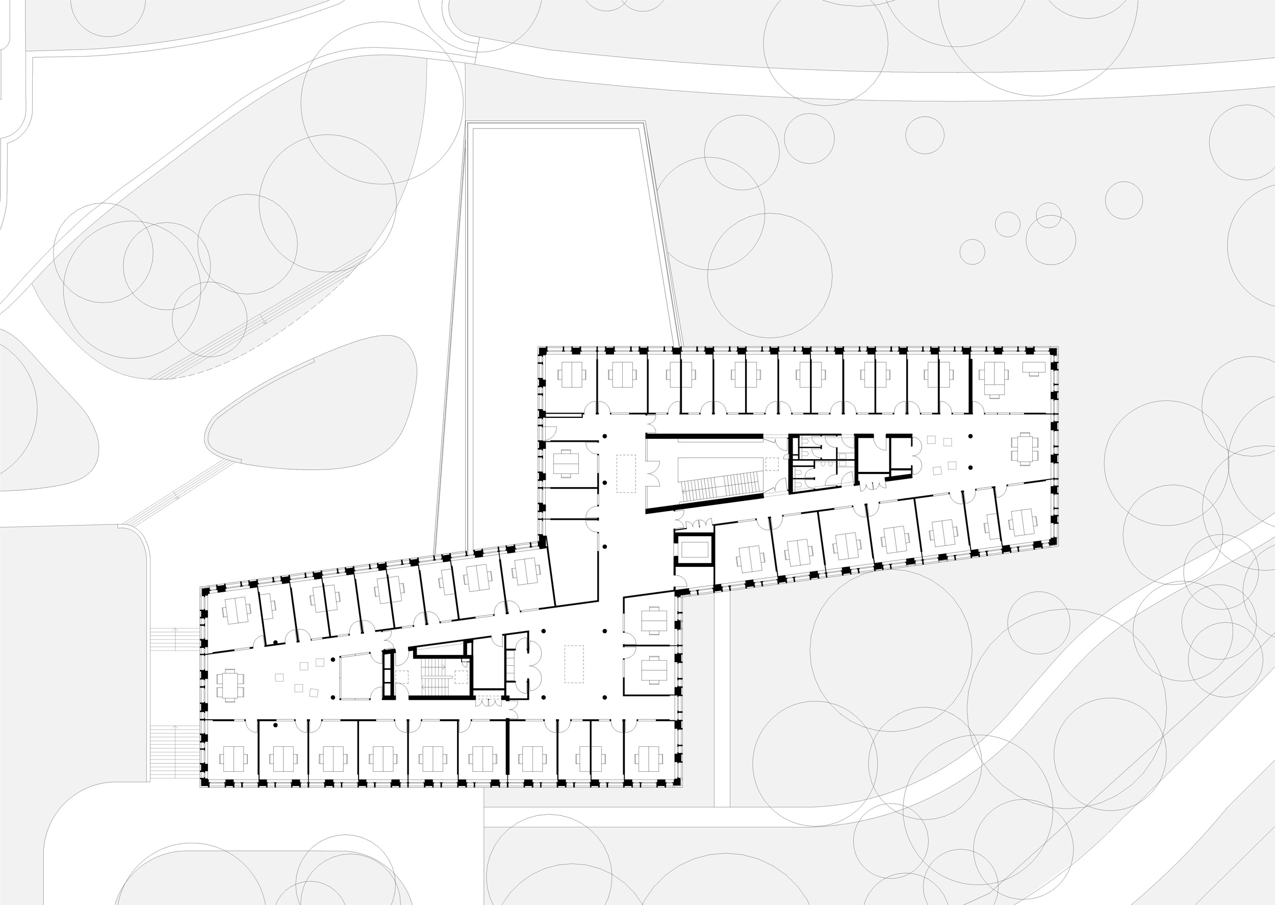 Leibniz-Institut für Astrophysik in Potsdam, Grundriss 2.OG