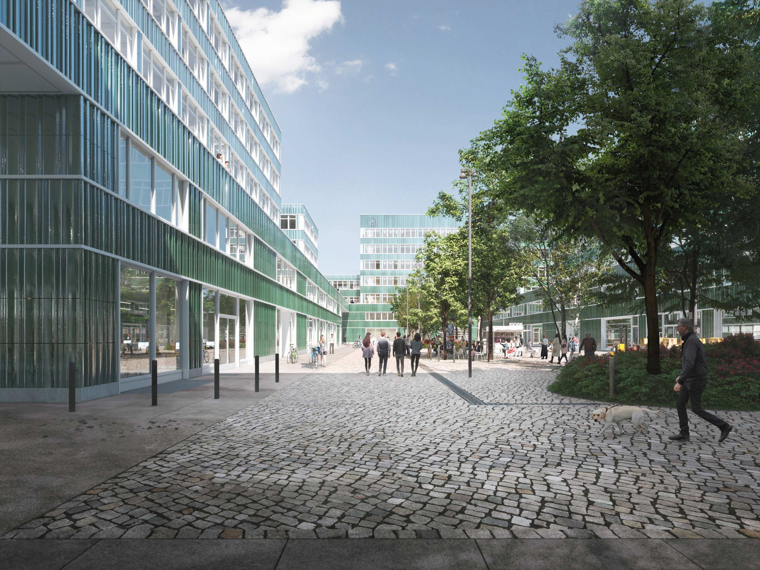 Büro und Industrie Campus "Berlin Decks" - Perspektive Hof