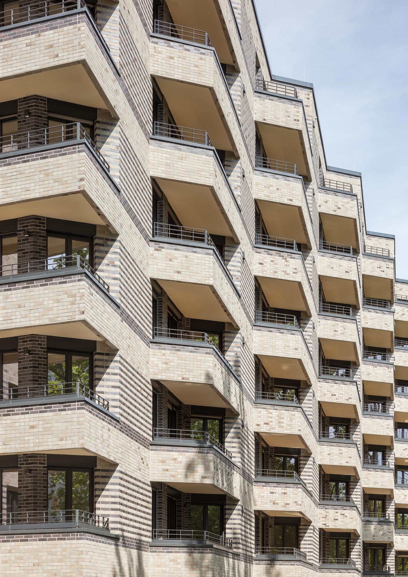 Wohnbebauung Dürerstraße Dresden - Fassadendetail, Foto: Till Schuster