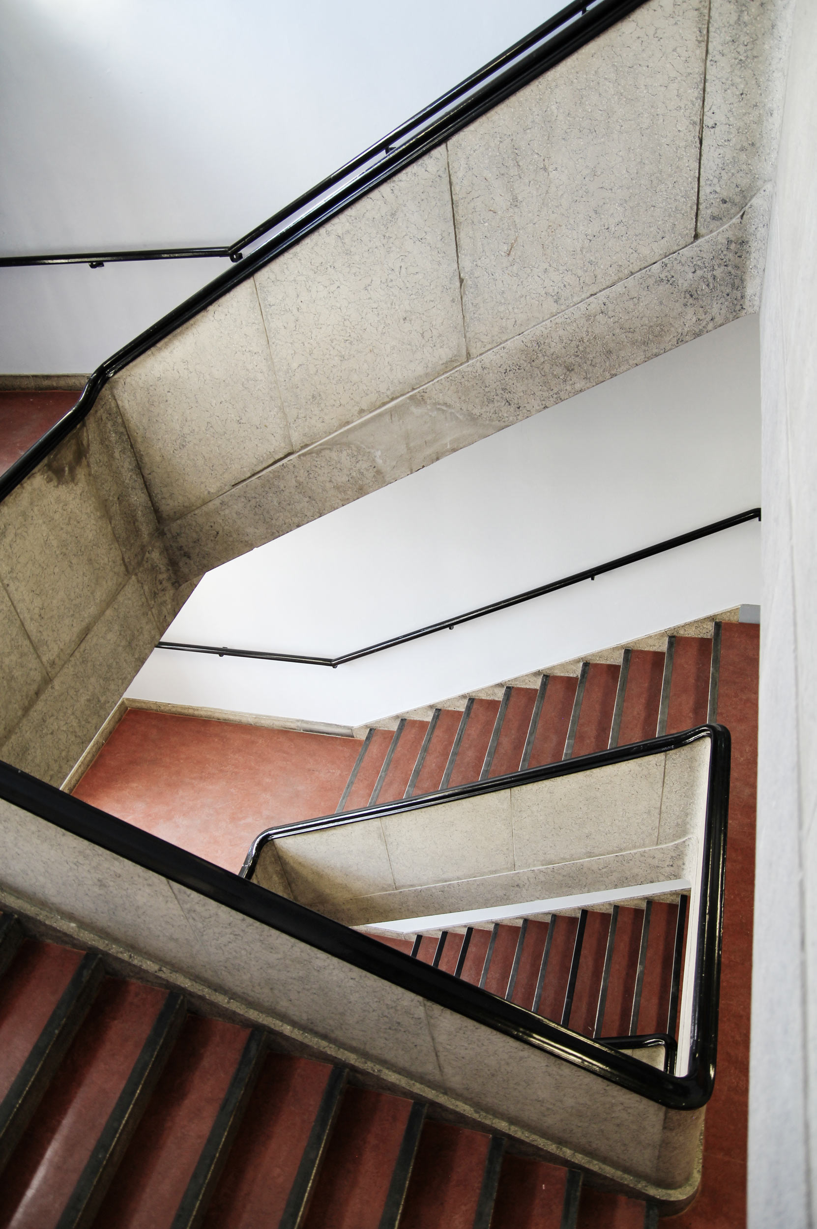 Sanierung des Berliner Dienstsitz der Bundesanstalt für Immobilienaufgaben - BImA - Treppenhaus Bauteil B © MRA