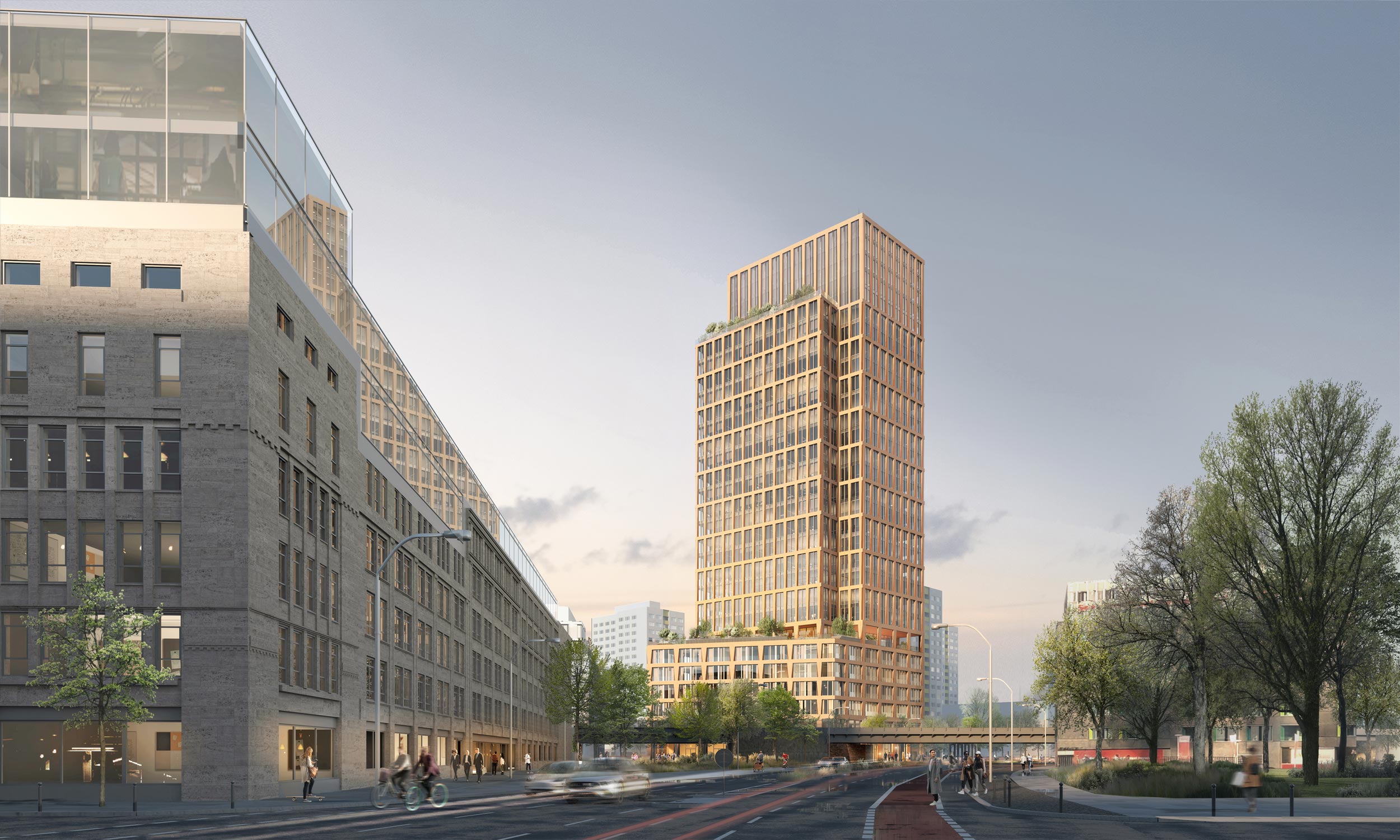 Central Tower Berlin - Perspektive Stralauer Straße