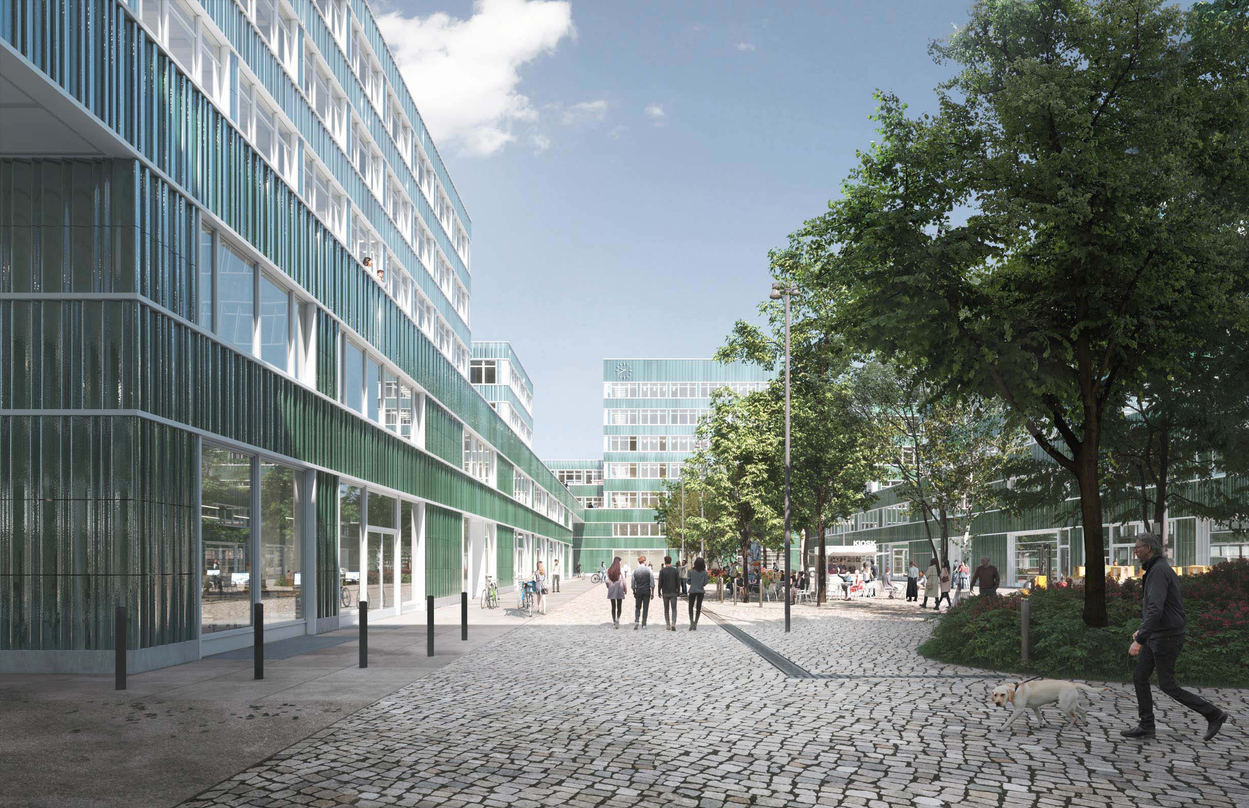 Büro- und Gewerbecampus BERLIN DECKS - Innenhof