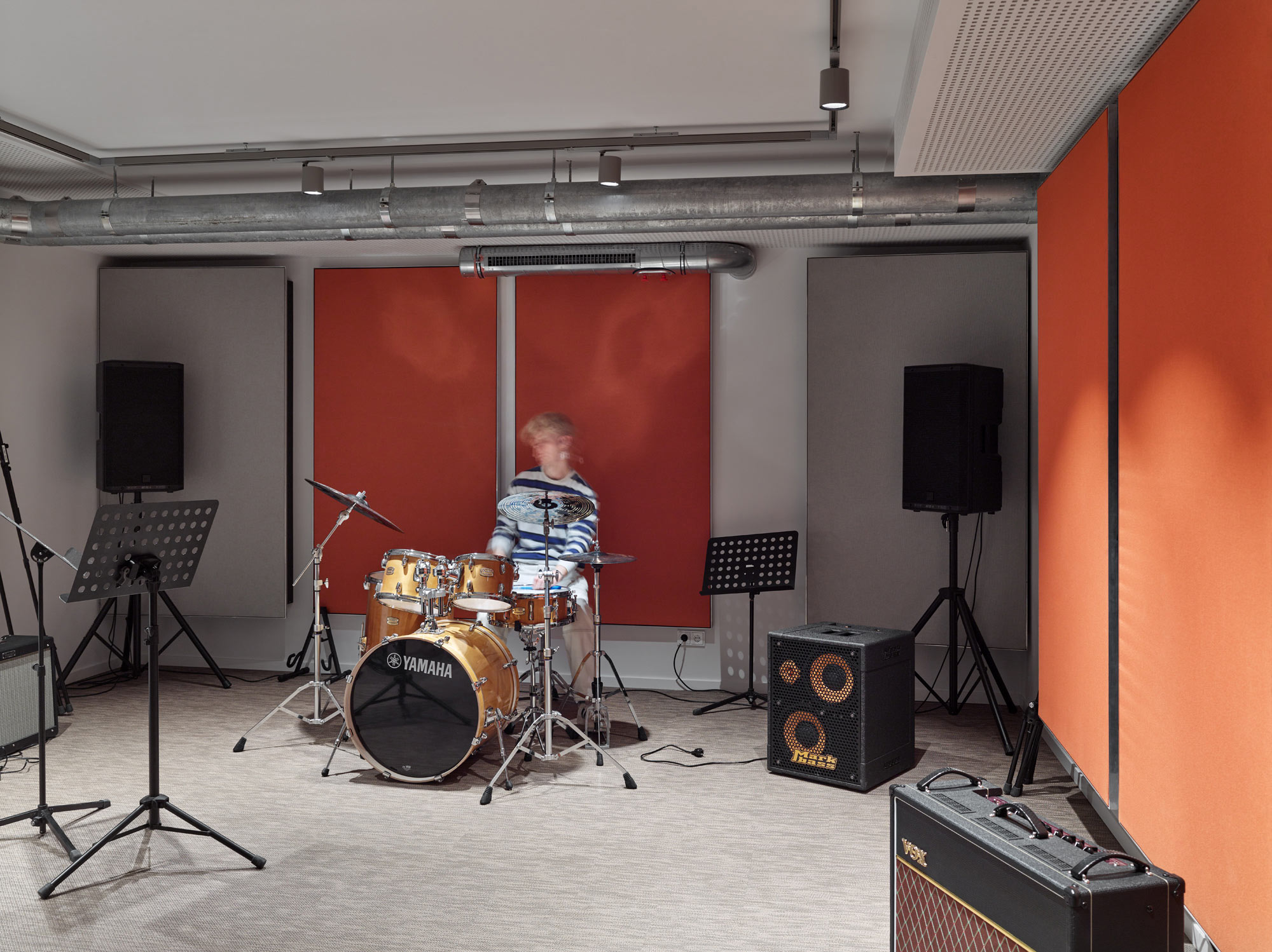 SHED - SRH University of Applied Science Berlin, Proberaum, Foto: Stefan Mueller