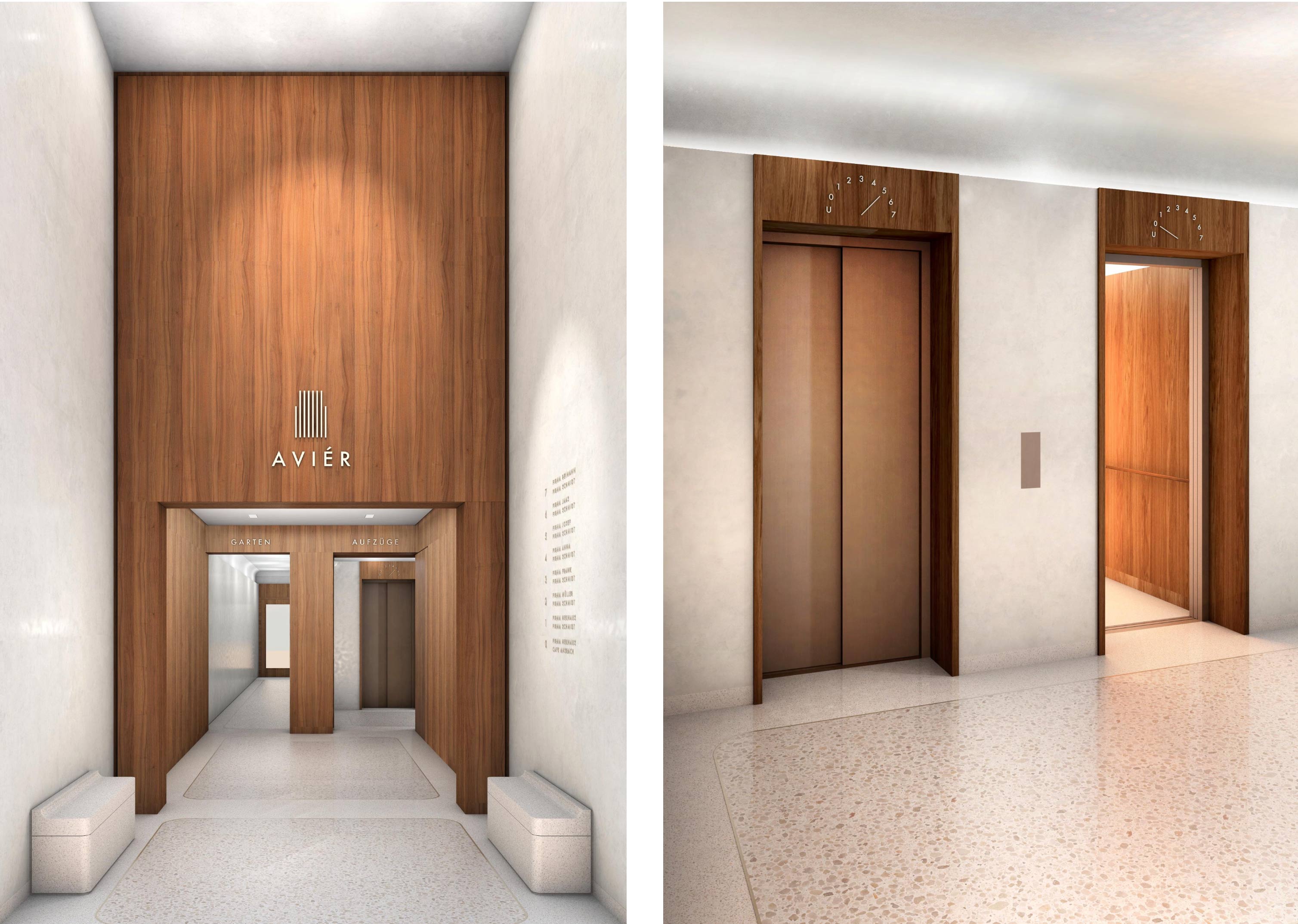 Büro- und Geschäftshaus Ansbacher Straße in Berlin - Aufzug