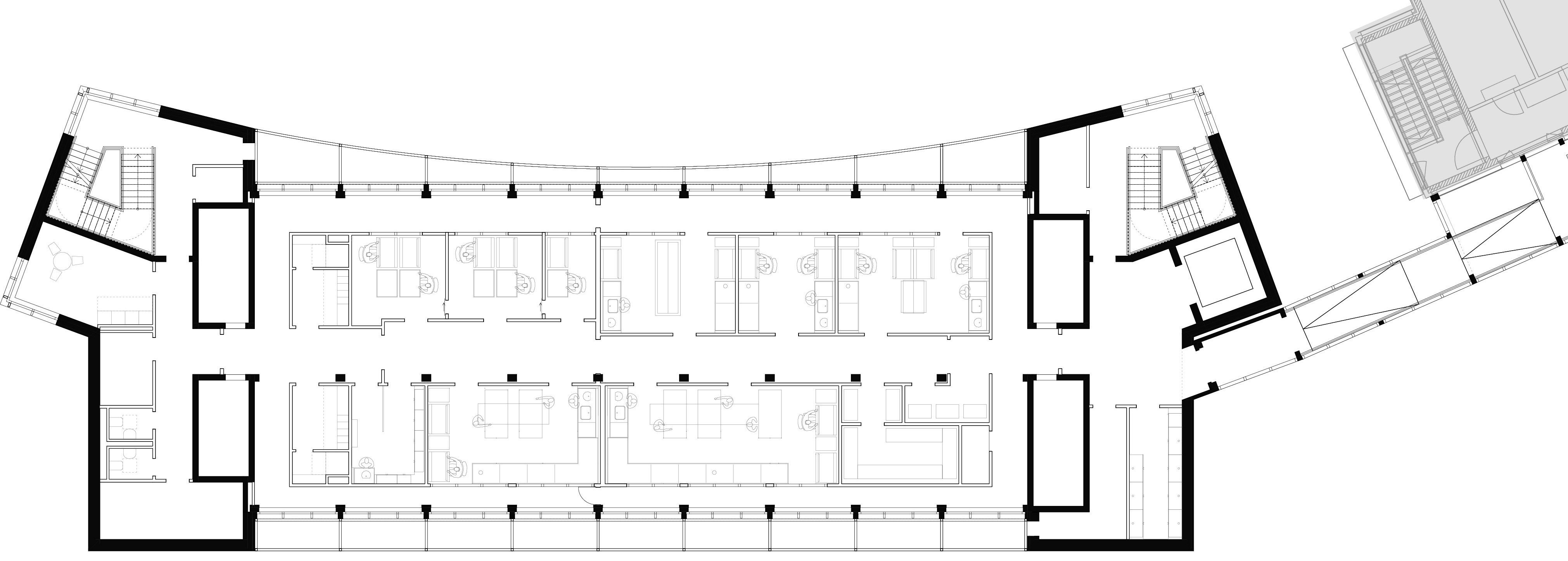 Erweiterung Max-Planck-Institut für evolutionäre Anthropologie (EVAN) - Grundriss 3. OG - Reinraum