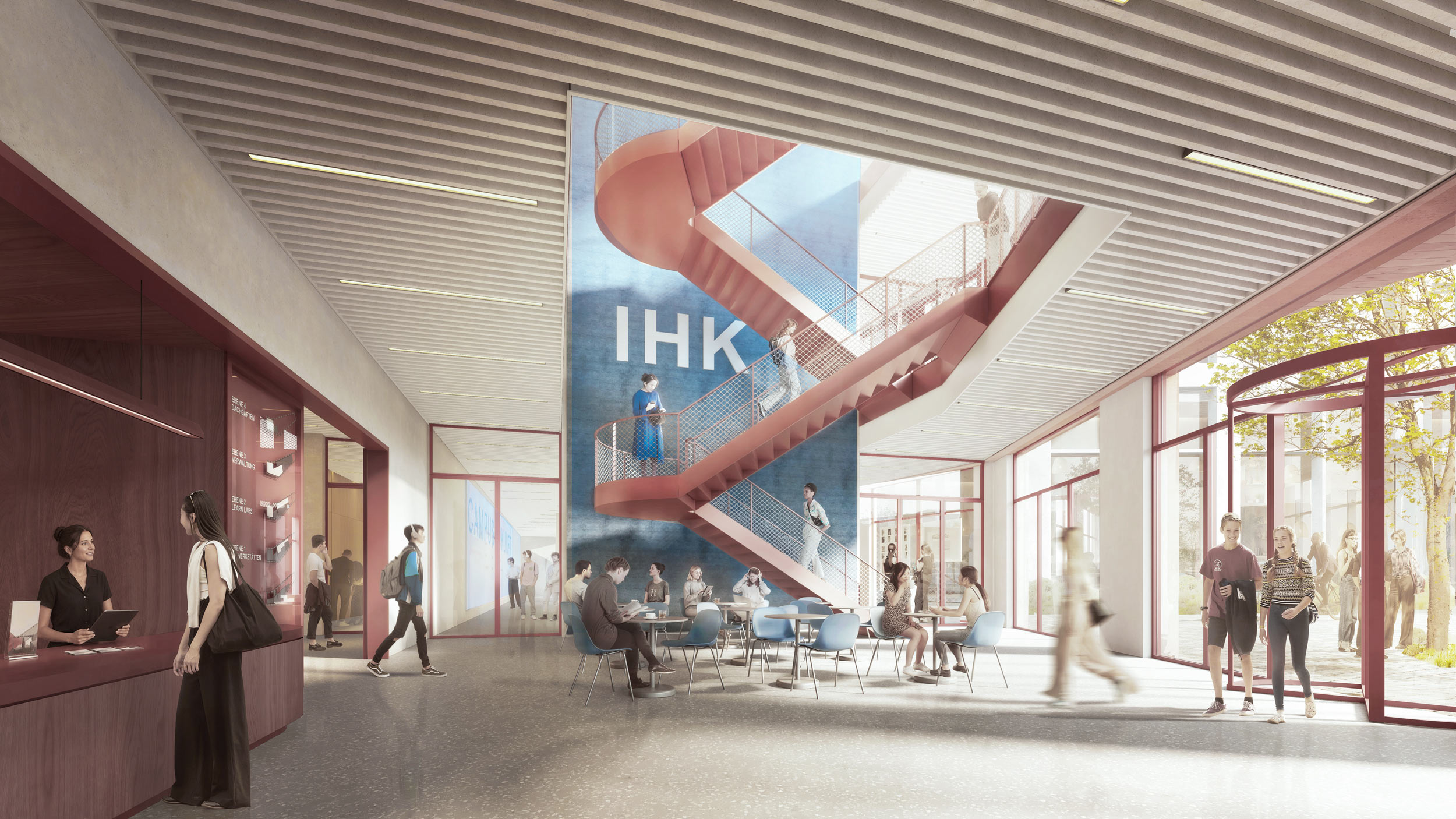 IHK-Campus Zukunft am Wendersplatz in Neuss - Foyer
