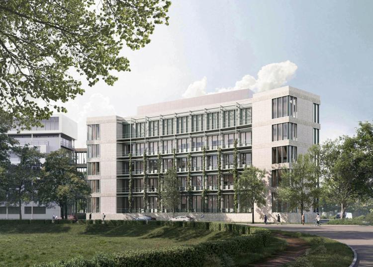 Erweiterung Max-Planck-Institut für evolutionäre Anthropologie (EVAN) - Blick vom Deutschen Platz